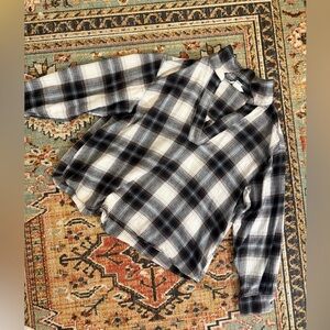 H&M Plaid Long Sleeve Top